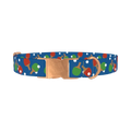 Ping Pong Paddle Dog Collar - metal rose gold