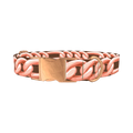 Rose Gold Chain Dog Collar - metal rose gold