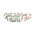 Geometric Pattern Dog Collar - plastic silver