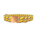 Gold Link Chain Dog Collar - metal rose gold
