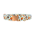 Thanksgiving Turkey Dog Collar - metal rose gold