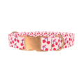 Heart Cherry Dog Collar - metal rose gold