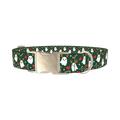 Christmas Ghost Deer Dog Collar - metal silver
