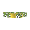 Soccer Ball Dog Collar - metal gold