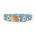 Summer Pool Dog Collar - metal rose gold