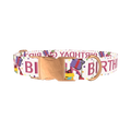Birthday Celebration Dog Collar - metal rose gold