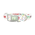 Birthday Confetti Dog Collar - plastic silver