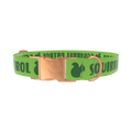 Squirrel Patrol Dog Collar - metal rose gold