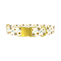 Bee and Sunflower Dog Collar - metal gold