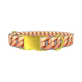 Rose Gold Link Dog Collar - metal gold