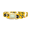 Yellow Football Trophy Dog Collar - plastic gold