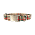 Green Red Tartan Dog Collar - Thumbnail 3