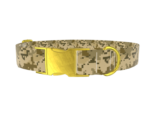 Khaki Pixel Camo Dog Collar