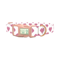 Geometric Heart Dog Collar - plastic rose gold