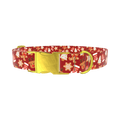 Christmas Cookie Dog Collar - metal gold