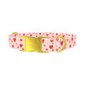 Flying Heart Dog Collar - metal gold
