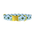 Tropical Hibiscus Dog Collar - metal gold