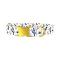 Western Desert Scene Dog Collar - metal gold