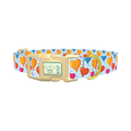 Valentine Heart Balloon Dog Collar - plastic gold