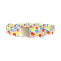 Candy Heart Dog Collar - metal silver