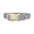 Cherry Blossom Dog Collar - plastic gold