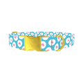 Easter Egg Heart Dog Collar - metal gold