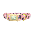 Floral Owl Dog Collar - plastic gold