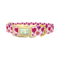 Heart Balloon Dog Collar - plastic gold