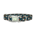 Space Astronaut Dog Collar - plastic silver