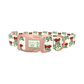 Christmas Mistletoe Dog Collar - plastic rose gold