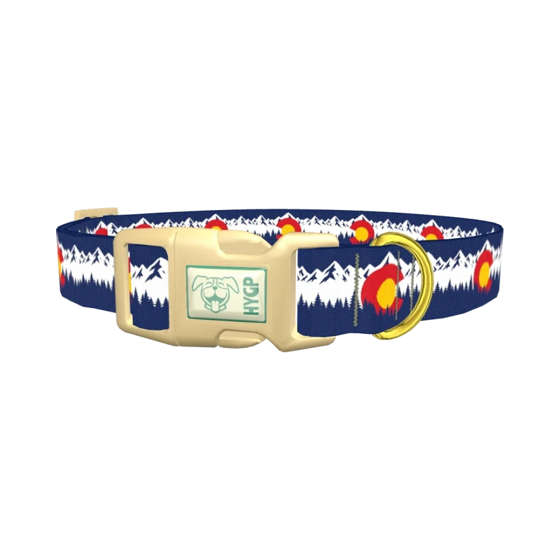 Colorado Forest Dog Collar - plastic gold