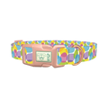 Pastel Easter Egg Dog Collar - plastic rose gold