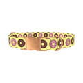 Donut Sprinkle Dog Collar - metal rose gold