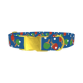 Ping Pong Paddle Dog Collar - metal gold