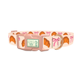 Croissant Bow Dog Collar - plastic rose gold