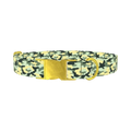 Light Green Camo Dog Collar - metal gold