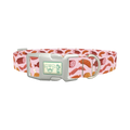 Sausage Pattern Dog Collar - plastic silver