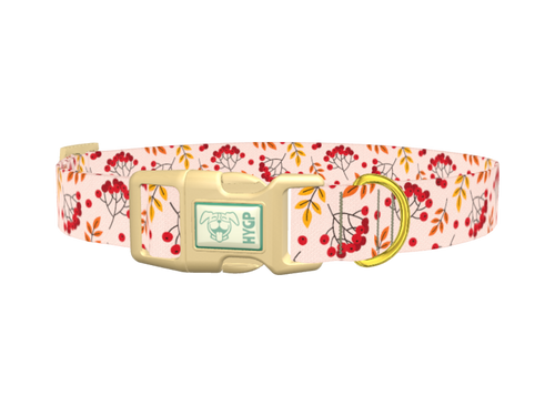 Autumn Rowanberry Dog Collar