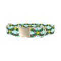Christmas Branches Dog Collar - metal silver