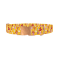 Mushroom Floral Dog Collar - metal rose gold