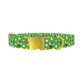 Bee and Daisy Dog Collar - metal gold
