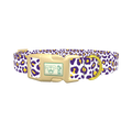Leopard Print Dog Collar - plastic gold