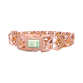 Tribal Triangle Dog Collar - plastic rose gold