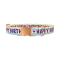 Birthday Chevron Dog Collar - metal rose gold
