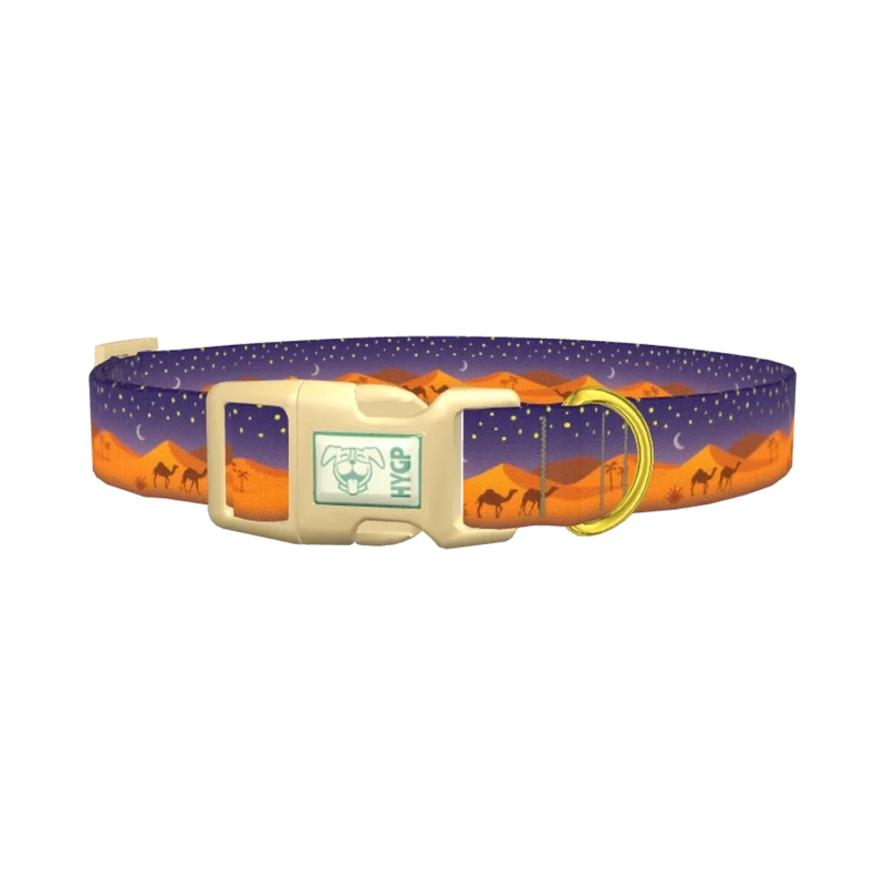 Desert Night Dog Collar - plastic gold