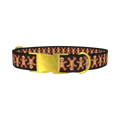Gothic Gingerbread Dog Collar - metal gold
