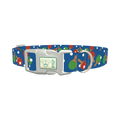 Ping Pong Paddle Dog Collar - plastic silver