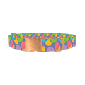 Easter Egg Dog Collar - metal rose gold