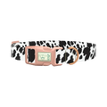 Cow Pattern Dog Collar - plastic rose gold