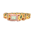 Colorful Autumn Leaf Dog Collar - plastic rose gold